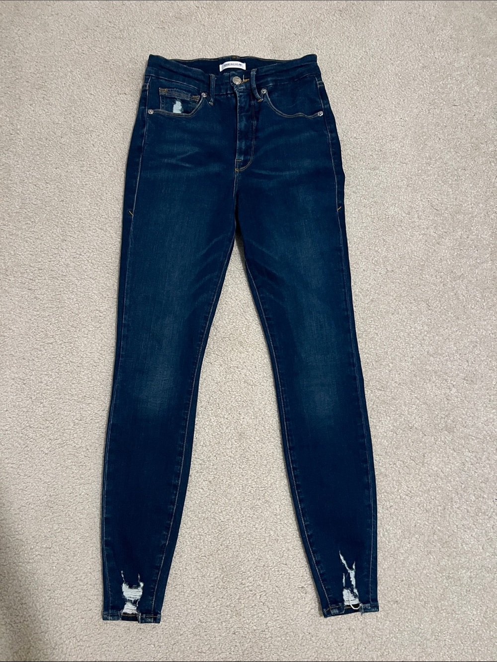 Good American Dark Blue Skinny Jeans